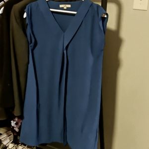 Royal blue shift dress